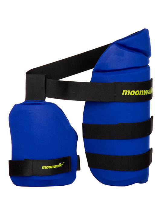 Moonwalkr - Endos Blue Dual/Combo Cricket Thigh Guard Large Size