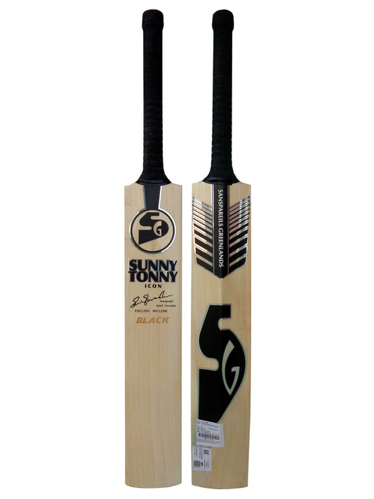 SG - Sunny Tonny Icon Black English Willow Cricket Bat Size SH