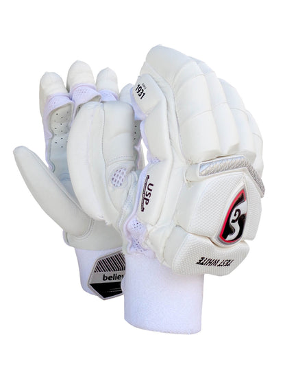 SG - Test White Cricket Batting Gloves Mens Size